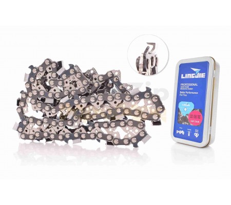 Цепь LINGUIE (Супер Зуб) 3/8, 1.3mm, 56зв для 16"/40cm METAL BOX